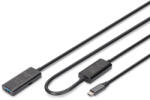 ASSMANN Usb-c/usb-a 5g Extens Cable 10m 5g Usb 3.2 Gen1 (da-73111)