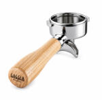 Gaggia Portfiltru Gaggia cu două căi de scurgere, mâner din frasin