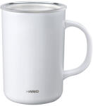 HARIO Cană termică Hario cu interior ceramic și perete dublu, 470 ml, alb