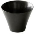 ORIGAMI Cană din porțelan Origami Milk Beverage Cup Narrow 140 ml negru