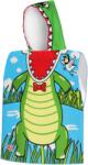 NILS Aqua Poncho pentru copii din microfibră cu glugă NILS Aqua Crocodile Prosop