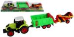 Teddies Traktor vontatóval és lánctalppal 56cm lendkerékkel (UN48846)