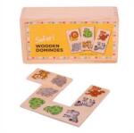 Bigjigs Toys Fából készült dominó szafari (DV01435)