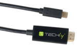 TECHLY USB Typ C ST auf HDMI 2.0 4K, 2m, black (IADAP-USBC-HDMI2TY)