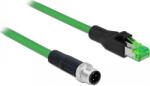Delock Netzwerkkabel M12 4 Pin D-kodiert > RJ45 St PVC 2m (85438) - vexio