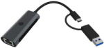 RaidSonic IB-LAN301-C3 USB-A/USB-C to Ethernet LAN (61030) - vexio