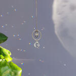 Atelier Intuitive ASTRO AIR Suncatcher din cristal Prisma curcubeu calmanta Idee de cadou celest (C2023) Obiect de decorat