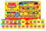 Creative Set 24 pahare cu plastilina colorata pentru Copii, 3 Ani+, Culori Asortate, Usor de modelat si depozitat (TOYS-87332A)