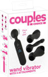 Couples Choice Wand Vibrator with 3 Attachments black (05556140000) Vibrator