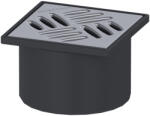 KESSEL Piesa superioara de montaj cu gratar otel inox, DN 125, 48165, KESSEL (48165)