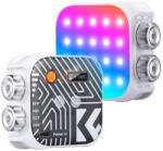 K&f Concept RGB LED lámpa, 2500-9900K, CRI 96+, 2000mAh, 21 fényeffekt, fehér (KF-34-036V1)