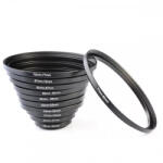 K&f Concept 11 az 1-ben menetátalakító gyűrű szett (Step-Up) 26-82mm (KF-0800) - flylite