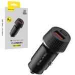 Blavec Autós töltő BS-03B Carbon - USB + Tip C - QC 3.0 18W PD 30W (CCBS03BC-UCB) fekete