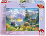 Schmidt Spiele Puzzle játék 1000 darabos Abraham Hunter Mountain idyll 58808 (58808)
