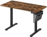 Brius Birou electric reglabil pe inaltime, 120x60x(72-120) cm, memorie 4 pozitii, USB-C, cadru metalic, maro rustic (EZ-LSD132K01)