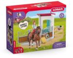 Schleich Schleich, Hannah & Cayenne, box pentru cal, set, 42710 Figurina