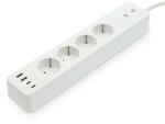 Nedis Prelungitor Smart WiFi Nedis, 4 prize, 2x USB-A, 2x USB-C, 2m, 3680W (WIFIP313FWT)