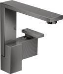 Hansgrohe EDGE 190 Diamond Cut magasított mosdócsaptelep klik-klak leeresztővel, polírozott fekete króm, 46021330 (46021330)