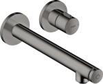 Hansgrohe UNO Select falsík alatti mosdócsaptelep nem zárható leeresztővel, polírozott fekete króm, 45113330 (45113330)