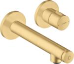 Hansgrohe Uno Mosdókagyló keverő, rejtett beépítéshez, Select 165, szálcsiszolt arany 45112250 (45112250)