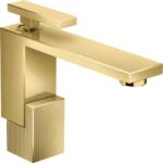 Hansgrohe EDGE 130 Diamond Cut mosdócsaptelep, klik-klak leeresztővel, polírozott arany, 46011990 (46011990)