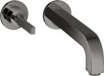 Hansgrohe Citterio mosdócsaptelep falsík alatti szereléshez, 225 mm-es kifolyóval, polírozott fekete króm 39116330 (39116330)