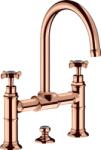 Hansgrohe Montreux kétkaros felsőhidas mosdócsaptelep, polírozott vörösarany 16510300 (16510300)
