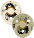 BIBS BIBS x Moomin Colour cumi természetes kaucsukból 2db - 1-es méret Változat: Stinky Ivory / Khaki