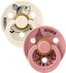 BIBS BIBS x Moomin Colour cumi természetes kaucsukból 2db - 1-es méret Változat: Little My Ivory / Dusty Pink