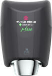World Dryer SMARTdri Plus okos kézszárító, állítható sebesség és fűtőszál, 400-1200W, 10mp, fekete, K48-162P (GCMSDPN)