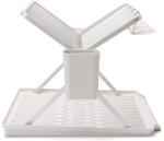 Brabantia SinkSide Foldable Dish Drying Rack összecsukható edényszárító állvány, nagy méretű, 2db evőeszköztartó, világosszürke, 510x420 mm - 139444 (139444)