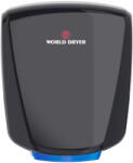 World Dryer VERDEdri Q-162A2 WORLD DRYER VERDEdri villámgyors kézszárító zajszint csökkentővel, alumínium, fekete, 950W, 12mp, 69 dB SILENT (GCMVDN)
