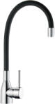 Delabie Slimline álló mosogató csaptelep flexibilis tömlővel, függőleges keverőkarral, H=max. 535mm, 9L/p (DEL2526T2)