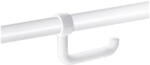 Delabie 32-34 mm átmérőjű csövekre rögzíthető WC-papír tartó felhajtható kapaszkodókhoz, nagy szilárdságú fehér nylon (DEL510081N)