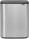 Brabantia Bo Touch Bin nyomófedeles hulladékgyűjtő XXL, padlón álló, műanyag tartály, 60L - M méret, r. m. acél, selyem ujjlenyomatmentes - 223082 (223082)