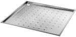 DELABIE vandálbiztos zuhanytálca akadálymentes zuhanyzóba, csúszásmentes 900x900 mm-es felület, r. m. acél, selyem, 1, 5 mm falvastagság (GCV00492)