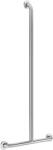 Delabie T-alakú kapaszkodó fix függőleges szárral, ArN biztonsági hegesztésű UltraSatin selyem r. m. acél cső D=32mm, 1150x500mm (DEL5440S)