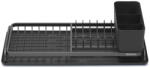 Brabantia SinkSide Compact Dish Drying Rack kompakt zárt peremű edényszárító állvány, evőeszköz tartóval, sötétszürke, 200x463 mm - 117268 (117268)