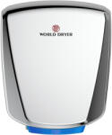 World Dryer VERDEdri Q-972A2 WORLD DRYER VERDEdri villámgyors kézszárító zajszint csökkentővel, rozsdamentes acél, fényes, 950W, 12mp, 69 dB SILENT (GCMVDC)