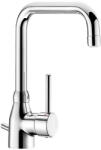 Delabie Slimline álló mosogató csaptelep teli karral, BIOSAFE higiénikus kifolyóval, leeresztőszeleppel, H=200mm, L=150mm, 5L/p (DEL2506T1)