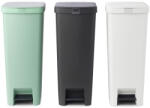 Brabantia StepUp szelektív hulladékgyűjtő szett, 3db pedálos szemetes, 40L - L méret, 91% újrahasznosított műanyag - SU40L-SET (-SU40L-SET)