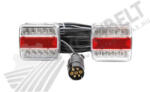 Luminex Hátsólámpa kpl. LED 12V + 12m vezeték; mágneses (726196)