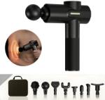 Juls Pistol Masaj Profesional Tip Pistol pentru Recuperare Musculara Rapida, 8 Capete, Amplitudine 20mm, Imbunatatire Circulatie Sanguina, Terapie Percutanta, Ameliorare Durer Aparat de masaj