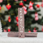  Karácsony feliratos biléta 4db/csom - Rózsaarany
