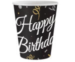  Happy Birthday B&C papír pohár 6 db-os 250 ml (MLG160703) - oliviashop