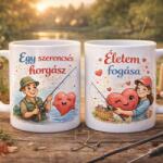 Ajándékbor kft Páros Szerelmes Bögre Szett - „Egy szerencsés horgász és „Életem fogása (BOG4)