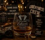 Ajándékbor kft Legjobb Esküvői Tanú whisky pohár (CIK14)