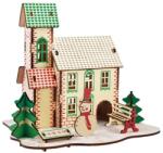 WoodCraft Woodcraft Fa 3D puzzle Téli ház (DV06865)