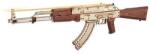 Robotime 3D fából készült mechanikus fa puzzle támadó puska AK-47 (DV03912)