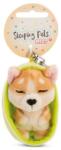 NICI Kulcstartó alvó kutya Welsh Corgi 12 cm, világoszöld kosár, ZÖLD (71019435)